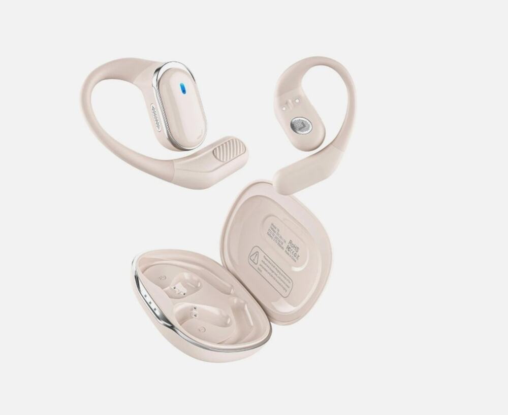 T6 Open Ear Wireless Earbuds Headphones White ios android windows bluetooth